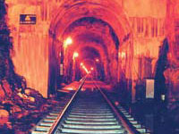 Railway tunnel of seven kilometres for Konkan Railway